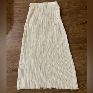 Cult Gaia Pleated Satin Skirt